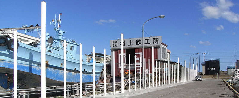 津波バリアー（漂流物防護柵）　単柱タイプ